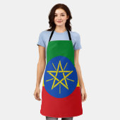 Ethiopische vlag schort (Gedragen)