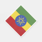 Ethiopische vlag servet (Hoek)