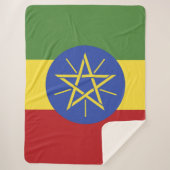 Ethiopische vlag sherpa deken (Voorkant)