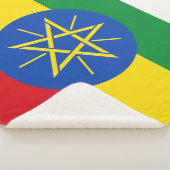 Ethiopische vlag sherpa deken (3/4)