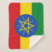 Ethiopische vlag sherpa deken (Voorkant)