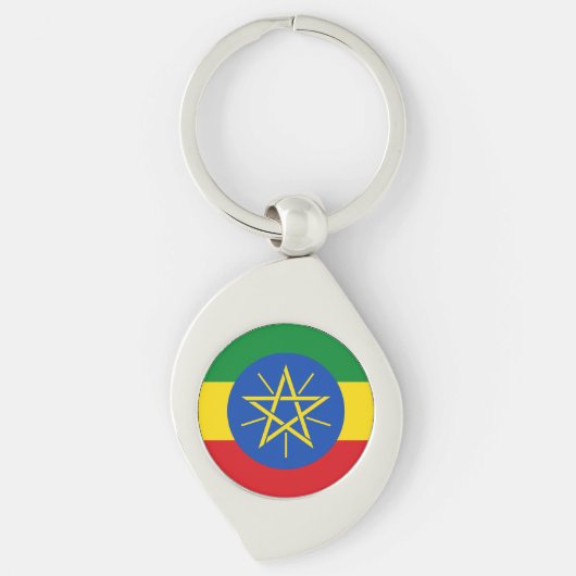 Ethiopische vlag sleutelhanger (Voorkant)