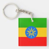 Ethiopische vlag sleutelhanger (Voorkant)