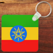 Ethiopische vlag sleutelhanger (Achterkant)