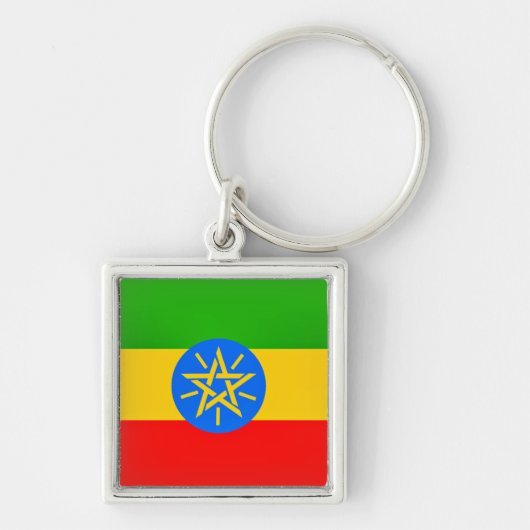 Ethiopische vlag sleutelhanger (Voorkant)