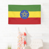 Ethiopische vlag spandoek (Insitu)