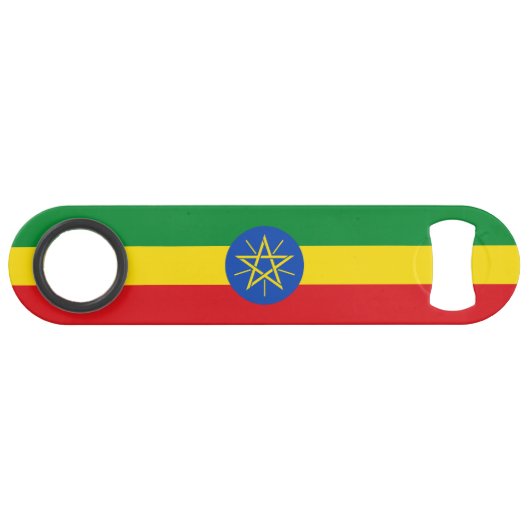 Ethiopische vlag speed flessenopener (Voorkant (Horizontaal))