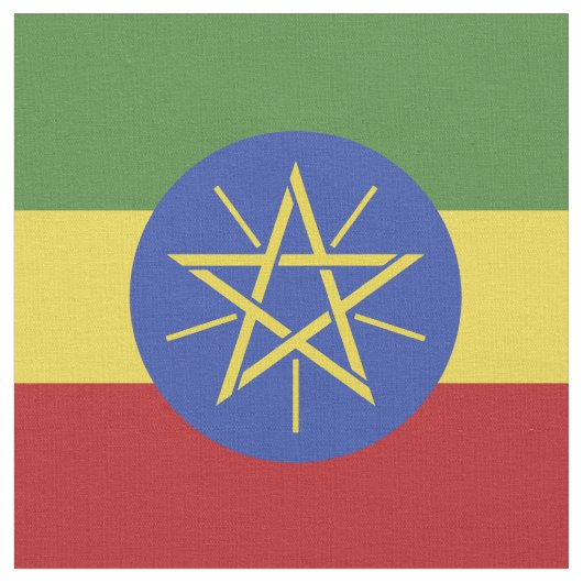 Ethiopische vlag stof (Close Up)