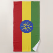 Ethiopische vlag strandlaken (Voorkant)