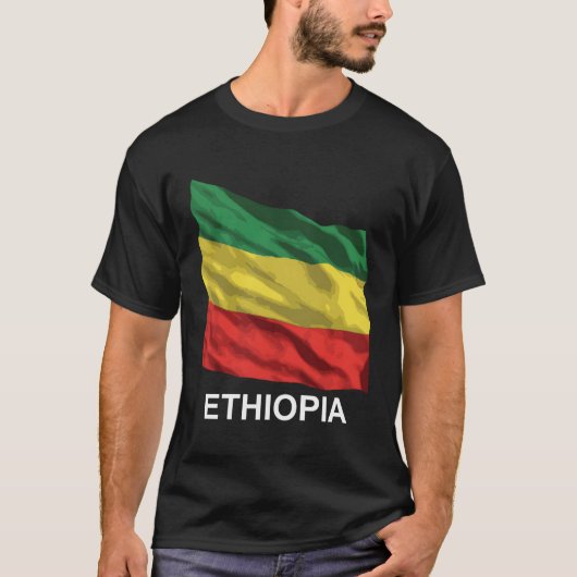 Ethiopische vlag t-shirt (Voorkant)