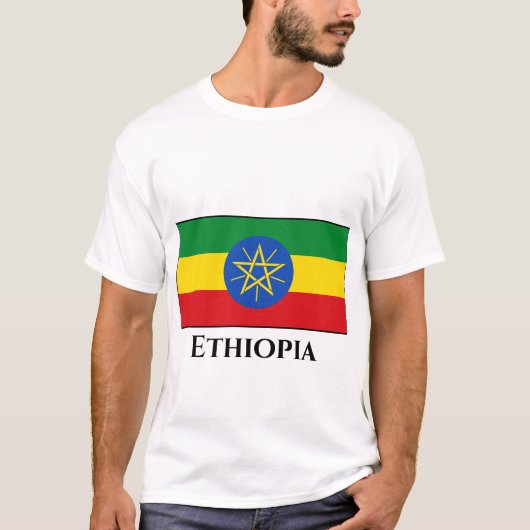 Ethiopische vlag t-shirt (Voorkant)