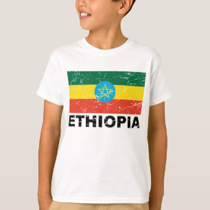 Ethiopische vlag t-shirt