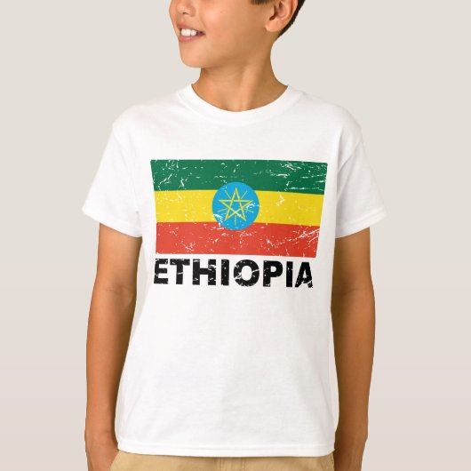 Ethiopische vlag t-shirt (Voorkant)