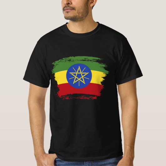 Ethiopische vlag t-shirt (Voorkant)
