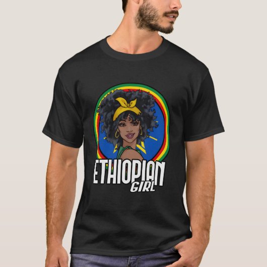Ethiopische vlag t-shirt (Voorkant)