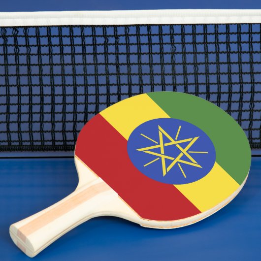 Ethiopische vlag tafeltennisbatje (Insitu)