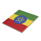 Ethiopische vlag tegeltje (Zijkant)