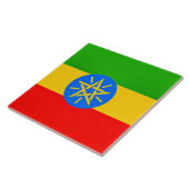 Ethiopische vlag tegeltje (Zijkant)