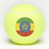 Ethiopische vlag tennisballen (Achterkant)