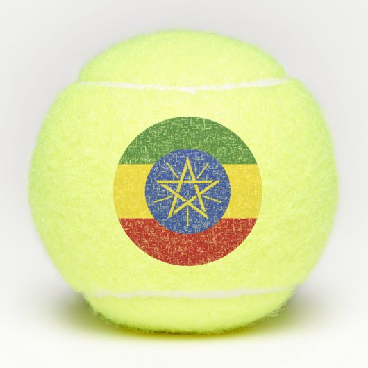 Ethiopische vlag tennisballen (Voorkant)