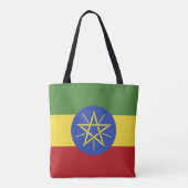 Ethiopische vlag tote bag (Achterkant)