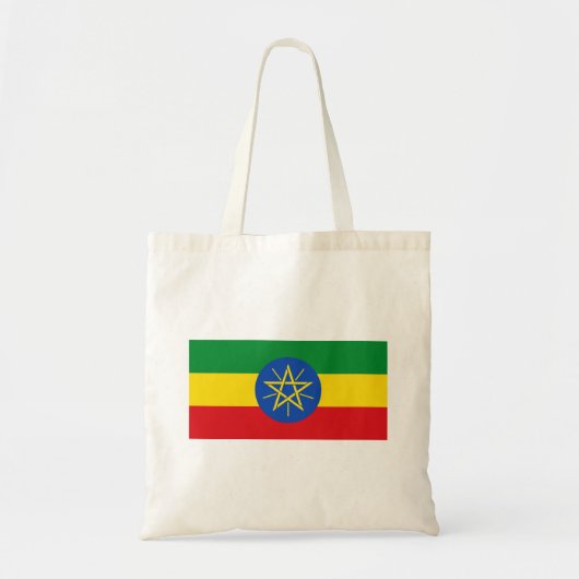 Ethiopische vlag tote bag (Voorkant)
