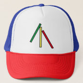 Ethiopische vlag trucker pet (Voorkant)