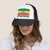 Ethiopische vlag trucker pet (In situ)