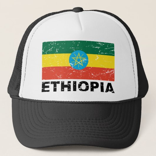 Ethiopische vlag trucker pet (Voorkant)