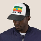 Ethiopische vlag trucker pet (In situ)