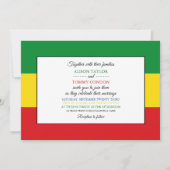 Ethiopische vlag, vlag van Ethiopië bruiloft Kaart (Voorkant)