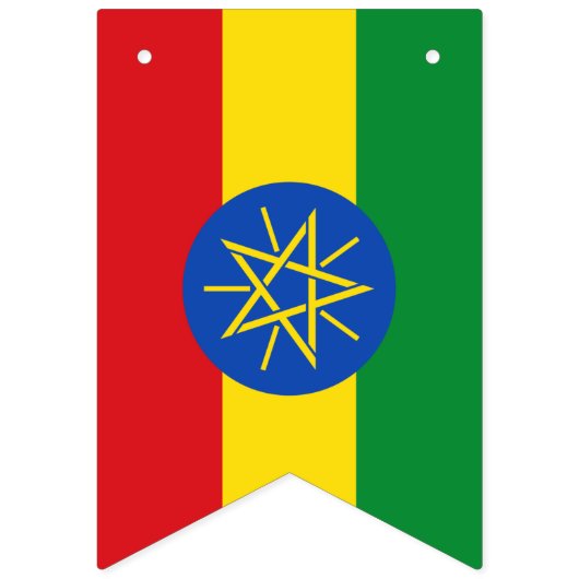 Ethiopische vlag vlaggetjes (Derde vlag)