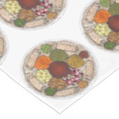 Ethiopische voedselzuiger Injera diner Restaurant Tafelkleed (Gekanteld)