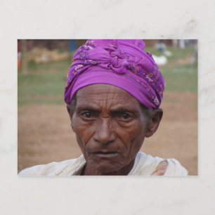 Ethiopische vrouw 4 briefkaart