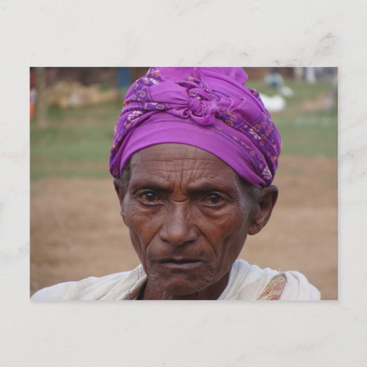 Ethiopische vrouw 4 briefkaart (Voorkant)