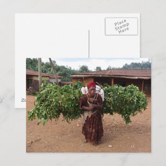 Ethiopische vrouw 5 briefkaart (Voorkant / Achterkant)