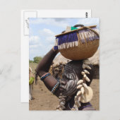 Ethiopische vrouw 6 briefkaart (Voorkant / Achterkant)