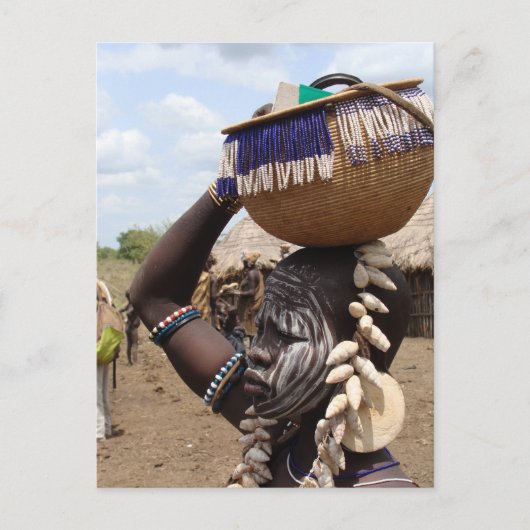 Ethiopische vrouw 6 briefkaart (Voorkant)