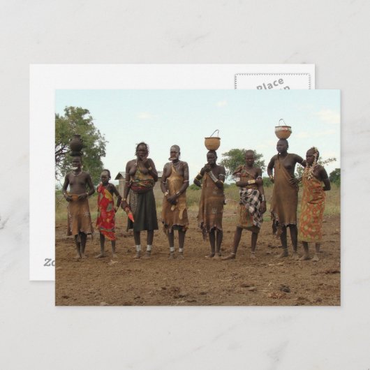 Ethiopische vrouwen 3 briefkaart (Voorkant / Achterkant)