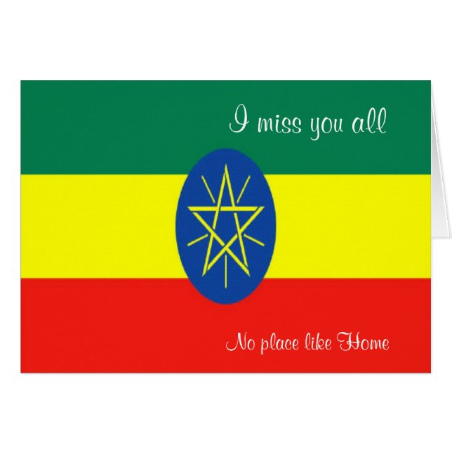 Ethiopische wenskaarten (Voorkant Horizontaal)