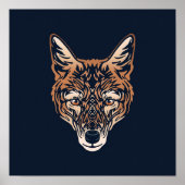 Ethiopische Wolf African Print | Ethiopische Wolf (Voorkant)