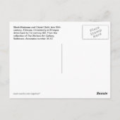 Ethiopische zwarte Madonna met Christus Kind Briefkaart (Achterkant)