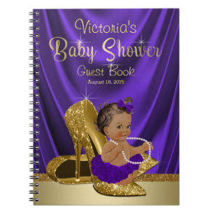 Ethisch ballerina prinses baby shower gastenboek notitieboek