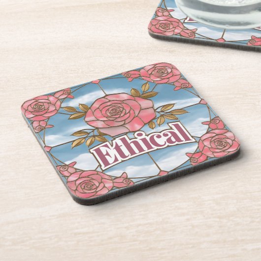 Ethisch Glas in lood Onderzetter Set (Linkerzijde)