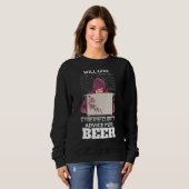 Ethisch Hacker Beer Adviser Cybersecurity Programm Trui (Voorkant volledig)