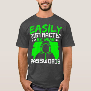 Ethisch hackerwachtwoord voor cyberbeveiliging t-shirt