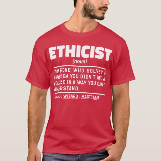 Ethisch specialist Zelfstandig naamwoord Beroepset T-shirt (Voorkant)