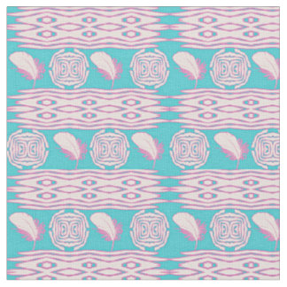 ethisch veren-patroon in boho-stijl stof