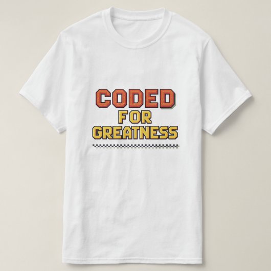 Ethische AI-codering - gecodeerd voor grootheid T-shirt (Design voorkant)