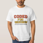 Ethische AI-codering - gecodeerd voor grootheid T-shirt (Voorkant)